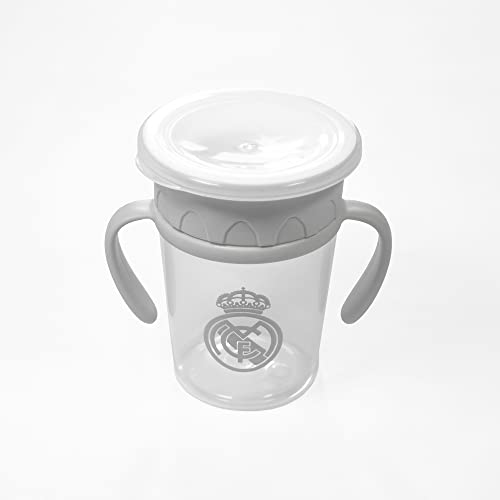 Caneca de Garrafa para Bebé SMARTKETING Real Madrid C.F Cinza 6x7x20 cm smartketing - Copos de transição - caneca, garrafa, bebé, real madrid c.f, cinza