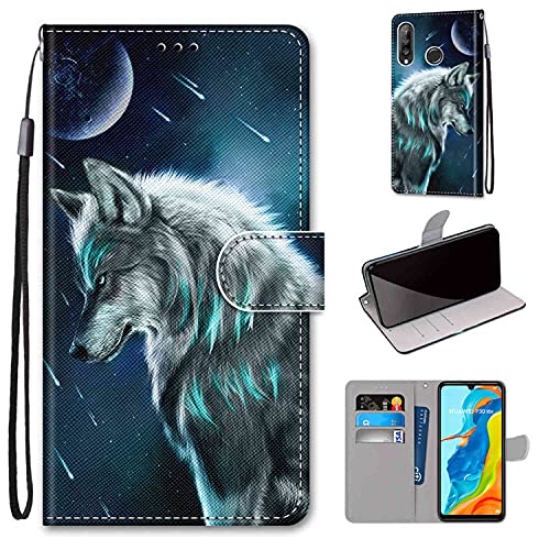 Capa Huawei P30 Lite AVIZAR Wallet Preto Fubaoda Business - Peças de reposição para telemóveis - huawei p30 lite, avizar wallet, preto