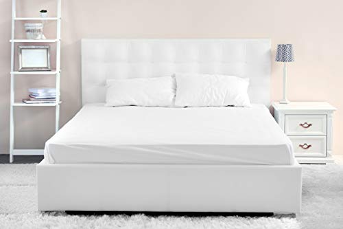 Conjunto de Lençóis DHESTIA Hotel (Algodão - Branco - 150x190/200cm) Dhestia Home - Roupa de cama e cama - algodão, branco, 3 peças, elástica