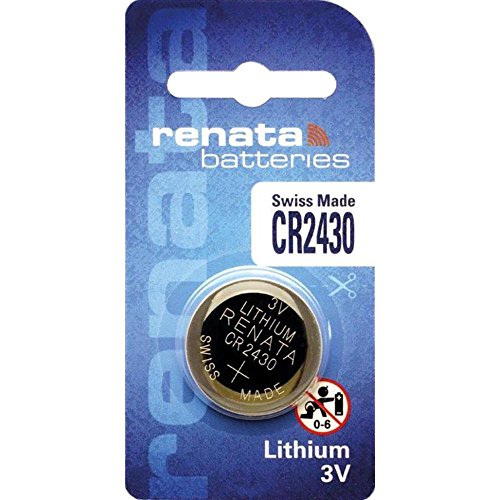 Pilha de Bateria RENATA CR2430 3V (1 peça) Renata - Baterias de uso geral - alcalino, 3V, CR2430, 1200mah