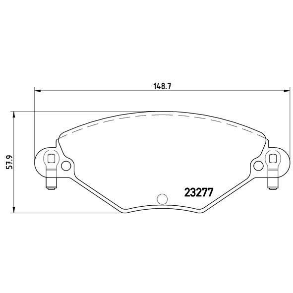 Conjunto de Pastilhas para Calipers BREMBO P61071 BREMBO - Sistema de freios de veículos motorizados - pastilhas, calipers, frenos
