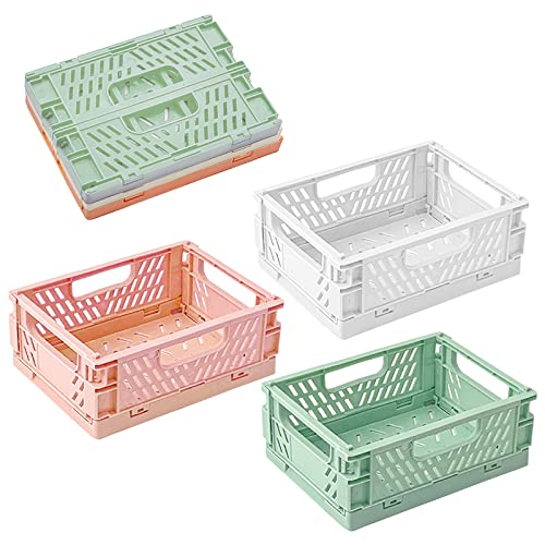 Caixa de Arrumação Mini Pastel (3 Un) WSAMJIN - Cestas - abs, branco, verde, rosa