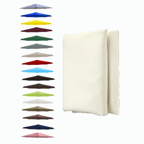 Toldo de Recambio de Sombrilla de 200 Cm 250 Cm 270 Cm 300 Cm Tela Sombrilla 6 Varillas Tela de Poliéster Cubierta de Repuesto para Sombrilla SYJSM - Móveis de exterior - 200 cm, 250 cm, 270 cm, 300 cm, poliéster