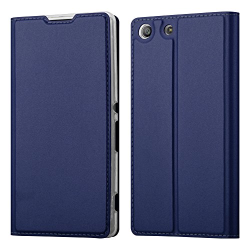 Capa para Sony Xperia M5 CADORABO Azul CADORABO - Capas para telemóveis - Sony Xperia M5, capa em pele sintética, proteção, design elegante