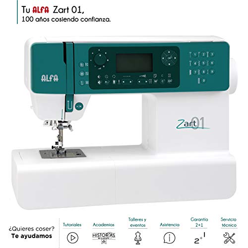 Máquina de Costura ALFA ZART01 (404 pontos) Alfa - Máquinas de trabalho de tecidos - máquina de costura, alfa zart01, 404 pontos