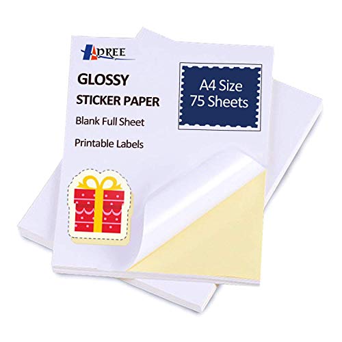Papel Adesivo Brillante HP Laserjet 75 Folhas Hapree - Papel de impressora e copiadora - brilhante, 75 folhas, hp, LaserJet