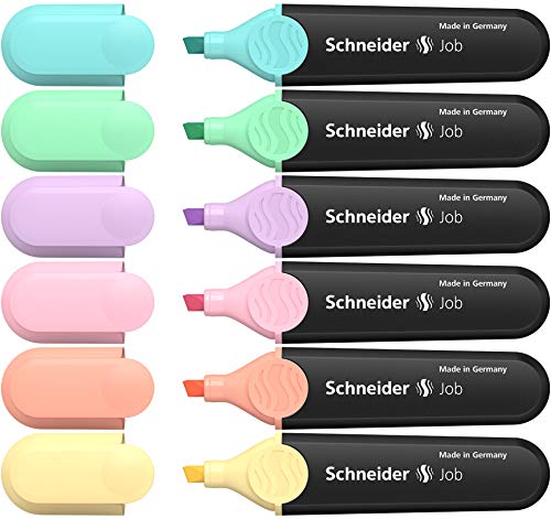 Marcador SCHNEIDER Pastel 150 (Multicor) Schneider - Marcadores e marcadores de texto - multicor, tinta à base de água, cor pastel
