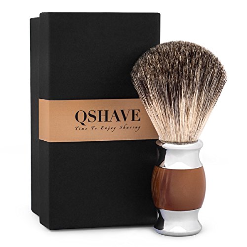 Escova de Barbear Qshave 100% Pêlo de Raposa QSHAVE - Pincéis de barbear - pêlo de raposa, barbear