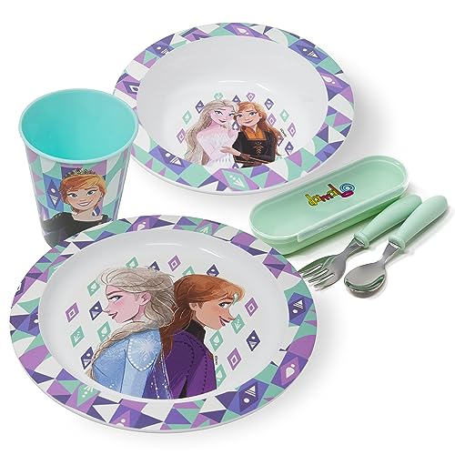 Conjunto de Refeição DISNEY Frozen (Idade Mínima Recomendada: 3 anos) damaloo - Jogos de talheres - conjunto, refeição, disney, frozen, idade mínima, 3 anos