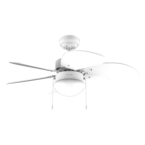 Ventoinha de Teto CECOTEC ForceSilence 360º Vision (5 velocidades - 50 W) Cecotec - Sacolas de lixo - 5 velocidades, 50 W, 6 aspas reversíveis, interruptor