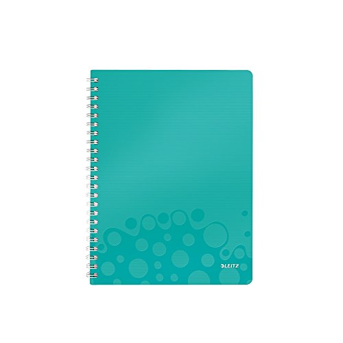 Caderno LEITZ WOW Azul Turquesa (A5 - Quadriculado) Leitz - Cadernos e bloco de notas - A5, quadriculado, capa resistente, bolsinha