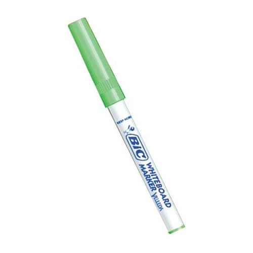 Marcador Bic Velleda Verde Ponta Média (Caixa de 12) BIC - Marcadores e marcadores de texto - ponta média, acetona, 12 unidades, corpo plástico