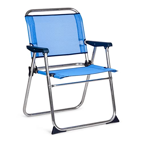 Espreguiçadeira Solenny Azul (Recondicionado Como Novo) Solenny - Móveis de exterior - alumínio, textilene, 100 kg, fácil transporte