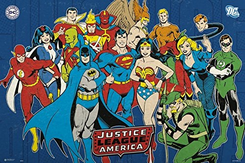 Poster ERIK EDITORES DC Comics Justice League America 50x70 cm Nosoloposters - Pósteres, impressões e arte visual - dc comics, liga da justiça americana, 61x91,5 cm