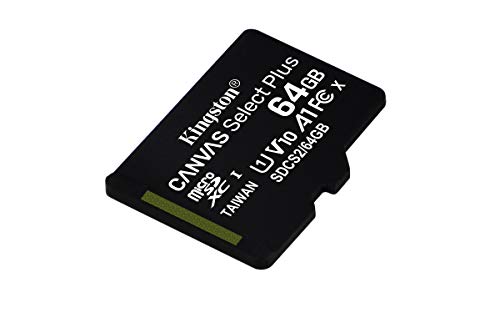 Cartão de Memória MicroSDXC KINGSTON 64 GB Kingston - Cartões de memória flash - 64 gb, MicroSDXC, Classe 10, 100 MB/s, uhs-i