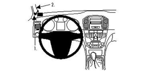 Suporte BRODIT 804278 (Auto - Preto e Prateado) Brodit - Auto-falantes veiculares - auto, preto, prateado