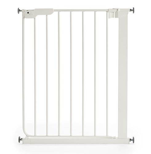 Porta de Segurança BABY DAN Slimfit Metal Branco Babydan - Portões para bebês e animais de estimação - metálica, fecho a chave, barra extensível, branco