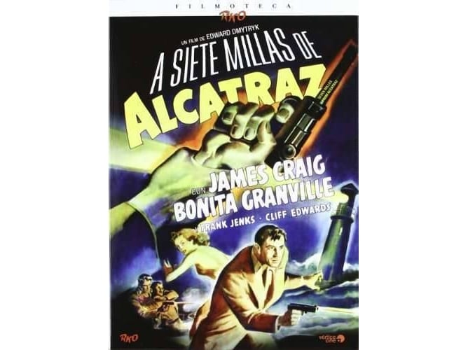 DVD A Siete Millas De Alcatraz (Edição em Espanhol) DVDSTORESPAIN - Dvds de filmes e programas de televisão - prisão, faro, espías nazis, fugitivos