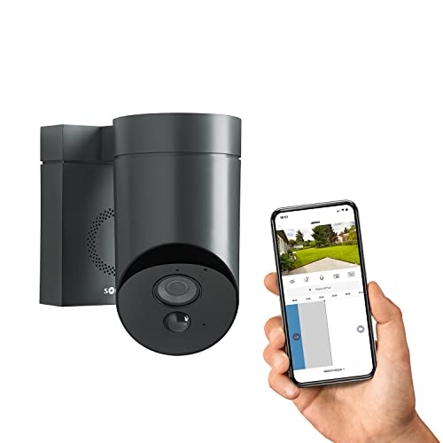 Câmara de exterior sombria com sirene cinza integrada SOMFY SOMFY - Câmeras de vigilância - sirena, cinza, integrada