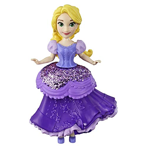 Boneca DISNEY PRINCESS Rapunzel (Idade Mínima Recomendada: 3 anos) Hasbro - Brinquedos - 29 cm, vestido brilhante, corpete azul, saia verde
