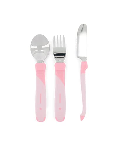 Conjunto de Talheres TWISTSHAKE (Rosa - Aço Inoxidável) Twistshake - Jogos de talheres - inoxidável, rosa, garfo, colher
