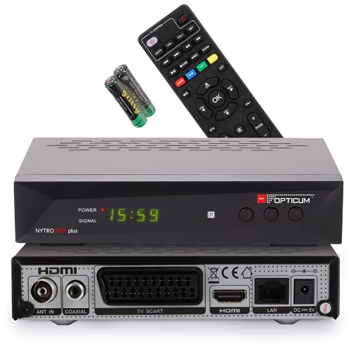 Receptor de TV OPTICOM Nytro Box Plus (Full HD) Red Opticum - Áudio - full hd, receptor tv