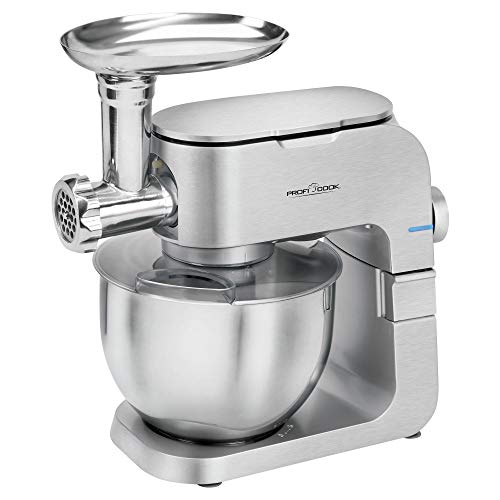 Robô de Cozinha Profi Cook PC-KM 1151 | Prateado (Preparação de Alimentos a Frio) Proficook - Batedeiras e liquidificadores - 6.5 L, alumínio, inox, cozimento a frio