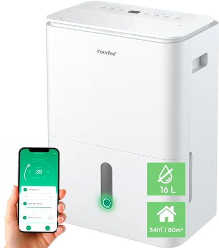 Desumidificador Comfee Easy Dry 16L | 16 L/h | 35 dB | Branco (Puericultura - Dormir) Comfee - Desumidificadores - desumidificador, comfee, easy dry, 1,6L, 35db, branco