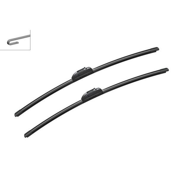 Conjunto de 2 Escovas Limpa-Para-Brisas BOSCH AR609S3397009776 Bosch - Peças e acessórios para janelas de veículos automotores - resistente à água, preto, 2 escovas