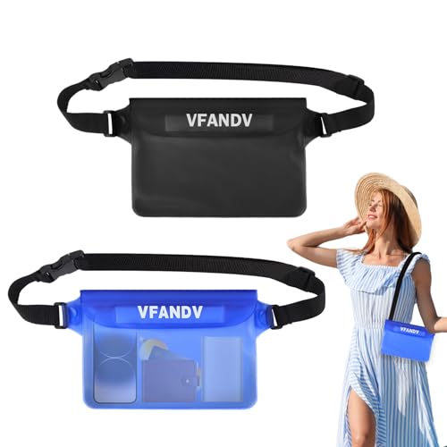 Bolsas Impermeáveis para Rádio com Fita de Cinto 2 Peças IpX8 VFANDV - Bolsas de cintura - impermeáveis, IPX8, fita de cinto