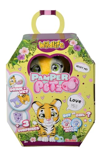 Boneco SIMBA TOYS Pamper Petz Tigre (Idade Mínima: 3 anos) SIMBA - Brinquedos - beber, calças, pata mágica, surpresas