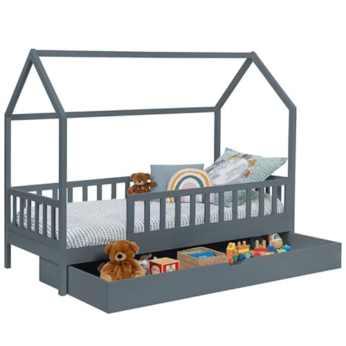 Cama Infantil com Rótula e Prateleira de Brincar ID MARKET IDMarket - Camas e estruturas de cama - rotula, prateleira, brincar