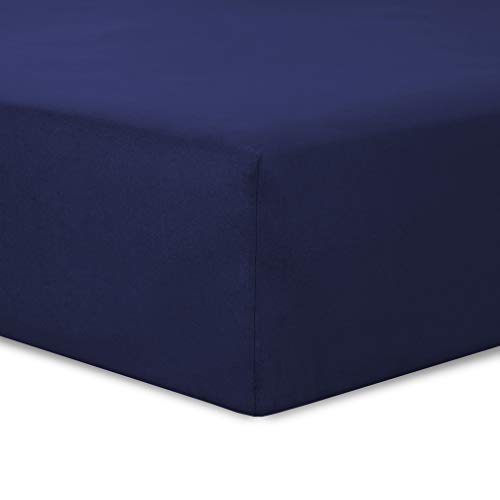 Capa de Edredão VISION Azul (140x190 cm) VISION - Lençóis - algodão, azul marinho, 140x190 cm, tintura reativa