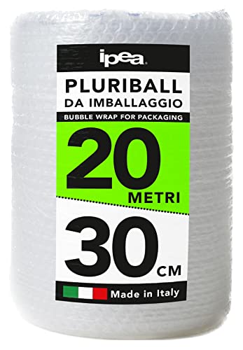 Rolo de Plástico de Bolhas para Embalar e Envio IPEA IPEA - Materiais de embalagem - plástico, bolhas, 20 metros, 30 cm, italia