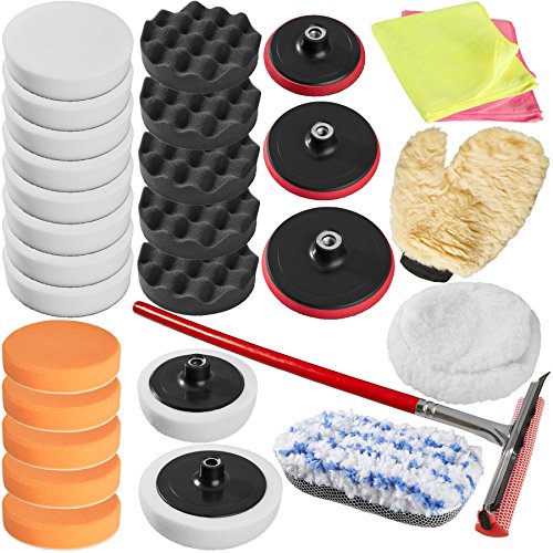Conjunto de acessórios p/ lixadeiras TECTAKE (29 peças) TecTake - Ferramentas - acessórios, 29 peças, esponjas, placa rotativa