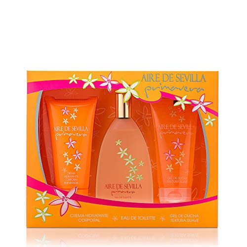 Conjunto de Perfumes AIRE DE SEVILLA Primavera (150 ml) Aire Sevilla - Conjuntos de presente de banho e corpo - perfume, 150 ml, gel exfoliante, body cream
