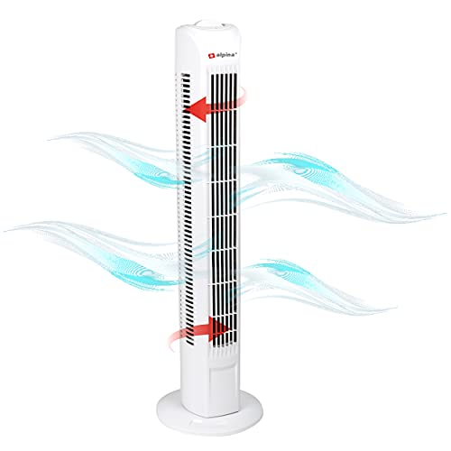 Coluna de Ar Alpina 3000 Blanc | Branco (Climatização e ventilação) Alpina - Ventiladores - climatização, ventilação, silencioso, 3 velocidades
