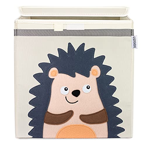 Caixa de Arrumação GLÜCKSWOLKE Erizo (Castanho - 33 x 33 x 33 cm) GLÜCKSWOLKE - Caixas de mudança e envio - fecho a chave, duas asas, 33 x 33 x 33 cm