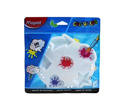Tigela para Misturar Cores WIGO (Multicor) Maped - Ferramentas de mistura de cores - multicor, 6 compartimentos, suportes para pincéis, design original