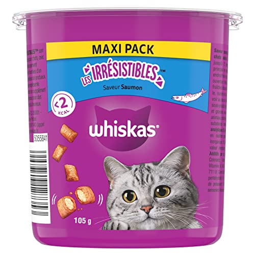 Comida para Gato WHISKAS (10 x 105 g - Seca - Sabor: Salmão) WHISKAS - Mimos para gatos - seca, gatinhos, 105 g, sabor salmão