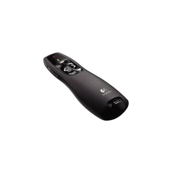 Apontador LOGITECH R400 (Wireless - Laser - Preto) Logitech - Apresentadores sem fio - wireless, laser, preto
