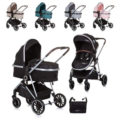 Carrinho de Bebé Individual CHIPOLINO Aura Preto Chipolino - Móveis para bebês e crianças pequenas - individual, aura, preto