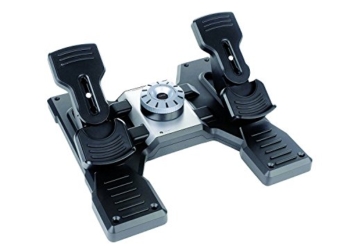 Logitech Pro Flight Rudder Pedals PC, PlayStation 3, Xbox One Preto Logitech - Controladores de jogo - simulador de voo, usb, preto, 1.5 kg