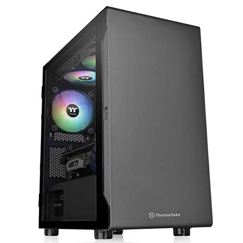 Caixa PC THERMALTAKE S100 TG (Micro ATX - Preto) Thermaltake - Componentes de computador - Micro-ATX, preto, metal, vidro temperado, 120mm