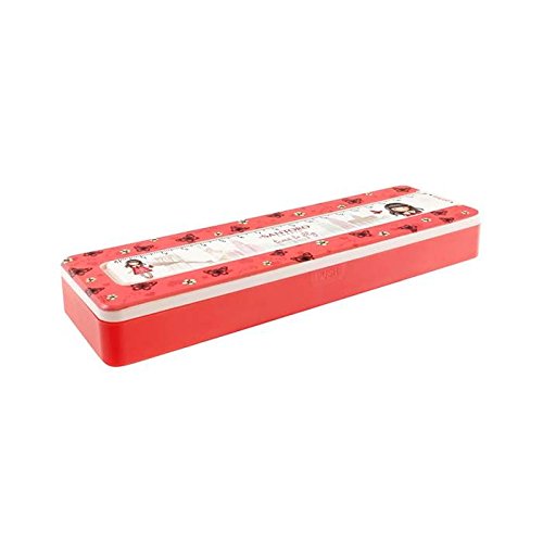 Caixa de Armazenamento GORJUSS 800 GJ04 (Amarelo) Gorjuss - Estojos para canetas e lápis - 2 compartimentos, alça, cartão duro