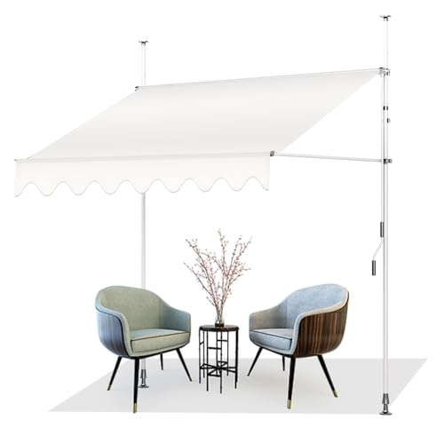 Toldo Portátil Shade Manual (Creme - 200 x 250 cm) AXT SHADE - Revestimento - portátil, manual, creme, 200x250 cm