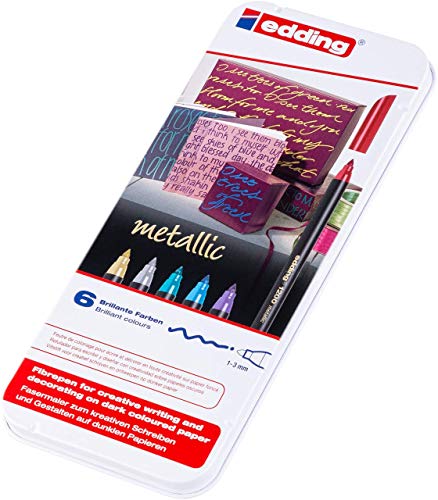 Marcador EDDING 4-1200-00 (Multicor - 6 Unidades) Edding - Canetas - multicor, 6 unidades