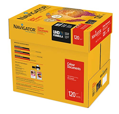 Papel de Impressão NAVIGATOR COLOUR DOCUMENTS The Navigator - Papel de impressora e copiadora - front-to-back, opacidade, adesão, tratamento de superfície