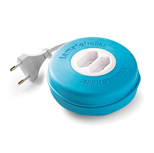 Extensão Elétrica FAMATEL Roller (Azul - 3 m) Famatel - Fios de extensão - 3 metros, 2 tomas, proteção infantil, rollo