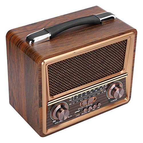 Rádio TOSUNY Retro Madeira com Função Bluetooth T osuny - Alto-falantes - bluetooth, retro, madeira, 2 altifalantes